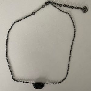 Kendra Scott Elisa Black Drusy Necklace